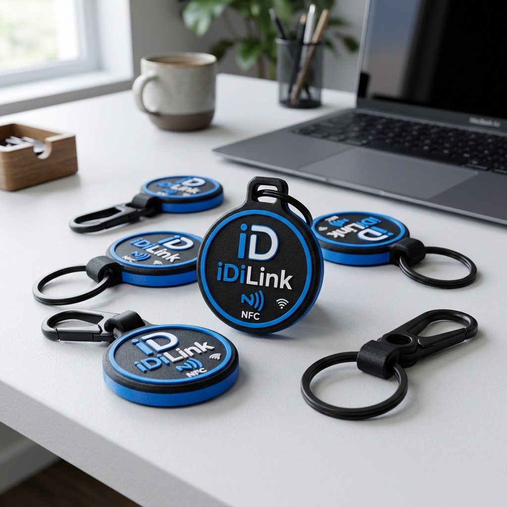 Llaveros 3D personalizados con logo iDiLink